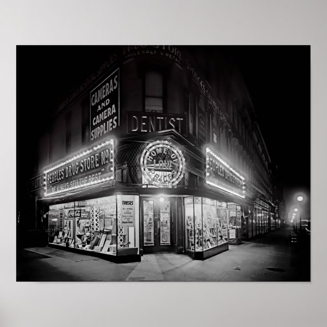 1919 CORNER DRUG STORE POSTER (Vorne)