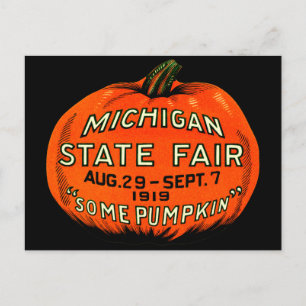 1919 ein bisschen Kürbis! Postkarte