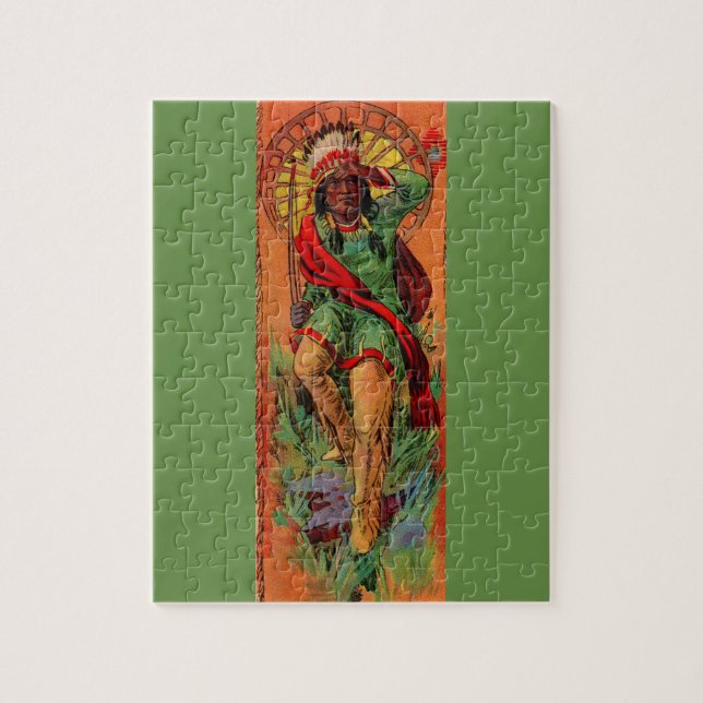 1919 Eingeboren-Ureinwohnerillustration Puzzle (Vertikal)