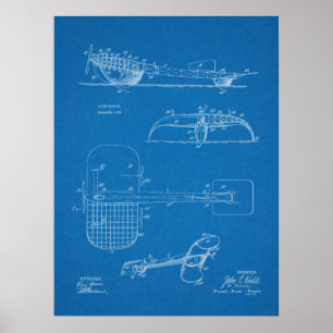 1919 Flugmaschinen-Seaplane-Patentzeichnung Druck Poster