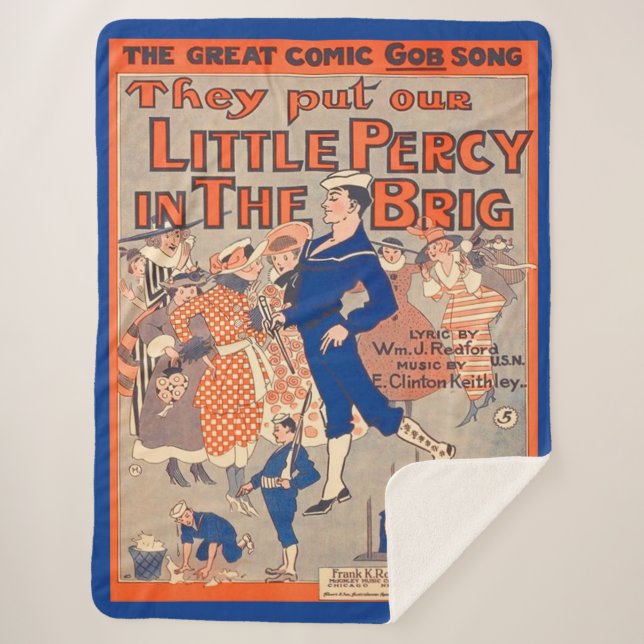 1919 legten sie unsere kleine Percy in den Brig Sherpadecke (Vorderseite)