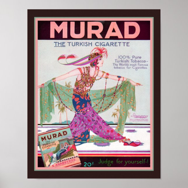 1919 Murad Turkish Tobacco Poster (Vorne)