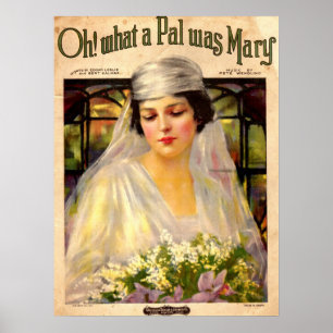 1919 Oh! Was für ein Pal war Mary-Liedsheet Poster