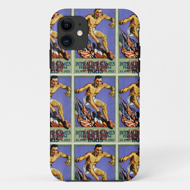 1919 Poster der Alliierten Spiele Case-Mate iPhone Hülle (Rückseite)