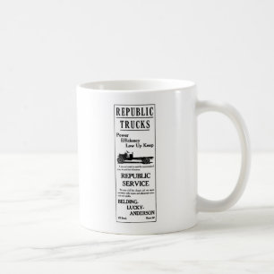 1919 Republic Trucks Abbildung Tasse