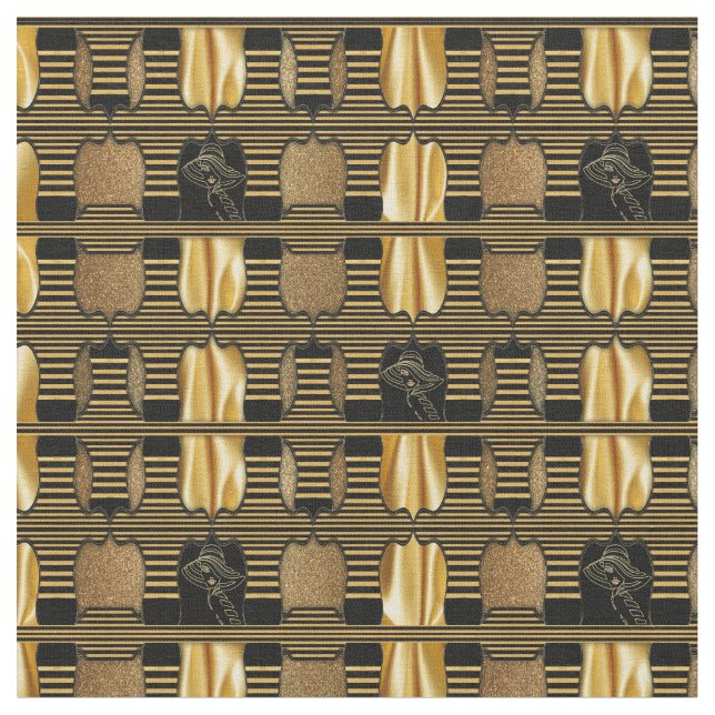 1920 Art-Déco-Stoffwiederholdesign Stoff (Nahaufnahme)