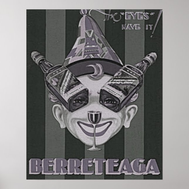 1920 Berreteaga Brandy  Poster (Vorne)