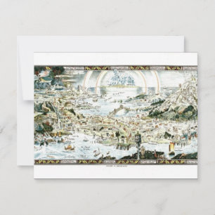 1920 Classic Fairyland Imaginary Map Einladung