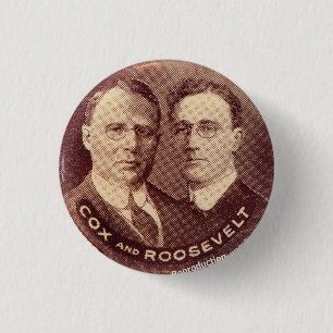 1920 Cox/Roosevelt Reproduktion Button