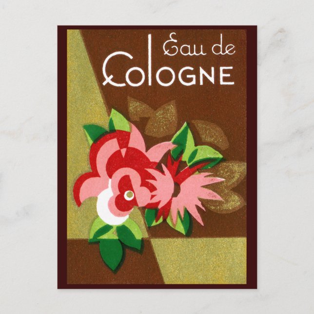 1920 Eau de Cologne Parfüm Postkarte (Vorderseite)