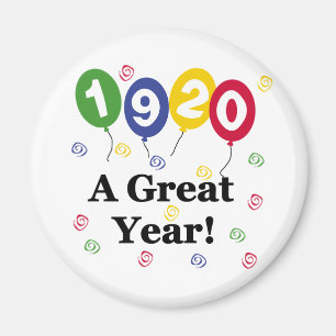 1920 ein großes Jahr-Geburtstag Magnet