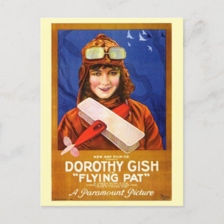 1920 Film Flying Pat Postkarte