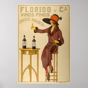 1920 Florido Vinos Finos - Spanischer Vintage-Wein Poster