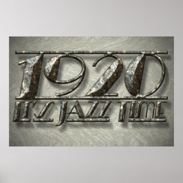 1920 Jazz Time Dance Style Music Vintag Billboard Poster
