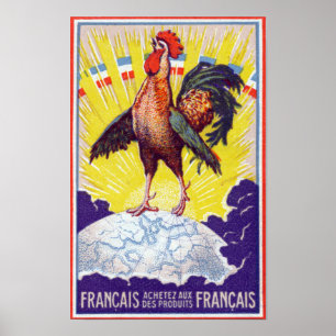 1920 Kaufen Sie französische Produkte Poster