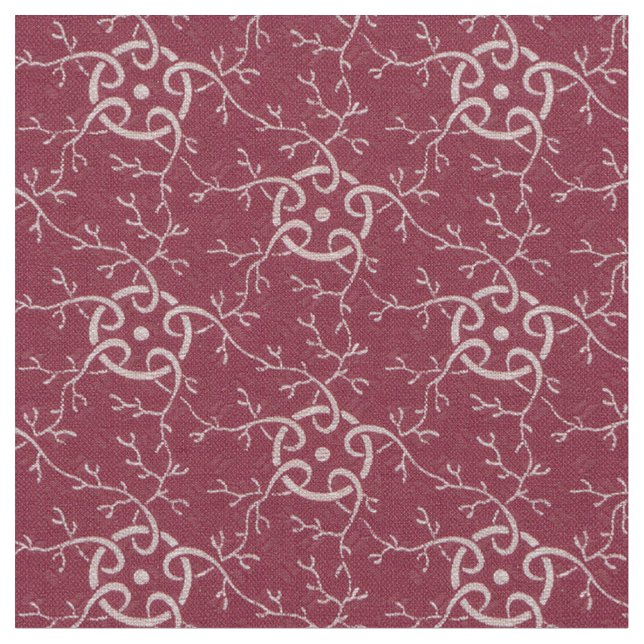 1920 Reben und Ringe Stoff (Nahaufnahme)