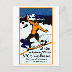 1920 St. Croix Winter Sports Poster Postkarte
