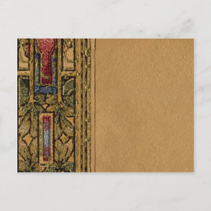 1920 Tapete Abstrakte Grenze Postkarte