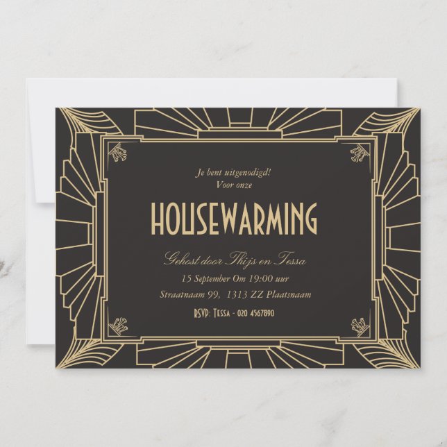 1920 themenorientiertes uitnodiging van de einladung (Vorderseite)