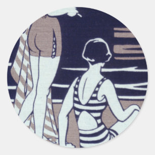 1920 VINTAG BADESCHÖNHEIT ART DECO STICKERS