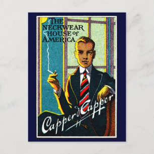 1920 Vintage mens Ties Postkarte