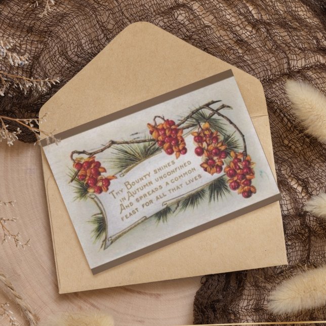 1920 Vintager Erntedank Herbstnuten Postkarte (Von Creator hochgeladen)