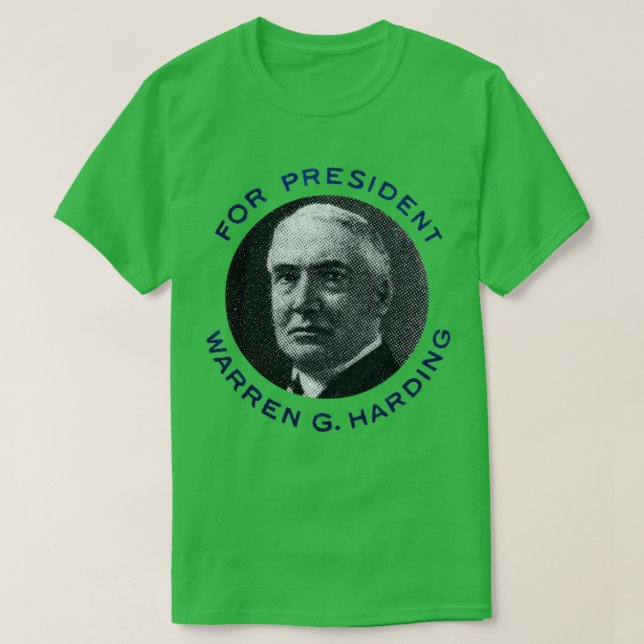 1920 Warren G Harding für Präsident T-Shirt (Design vorne)