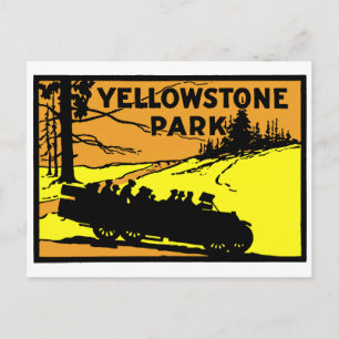 1920 Yellowstone Park Postkarte