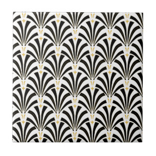 1920er Art Deco Fächer Palmetto Fliese