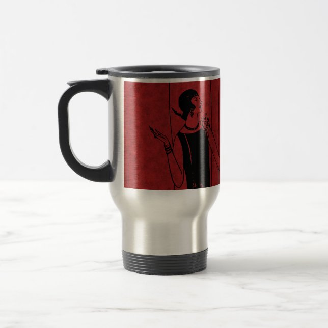 1920er Art Deco Mode-Schau-Model Reisebecher (Links)
