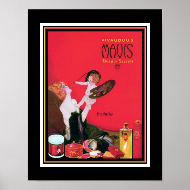1920er Jahre Art Deco Mavis Parfümwerbung Poster (Vorne)