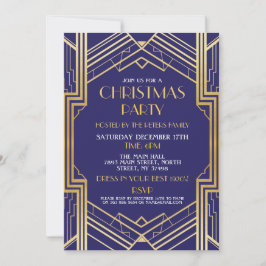 1920er Jahre Art Deco Weihnachten laden Gatsby Par Einladung