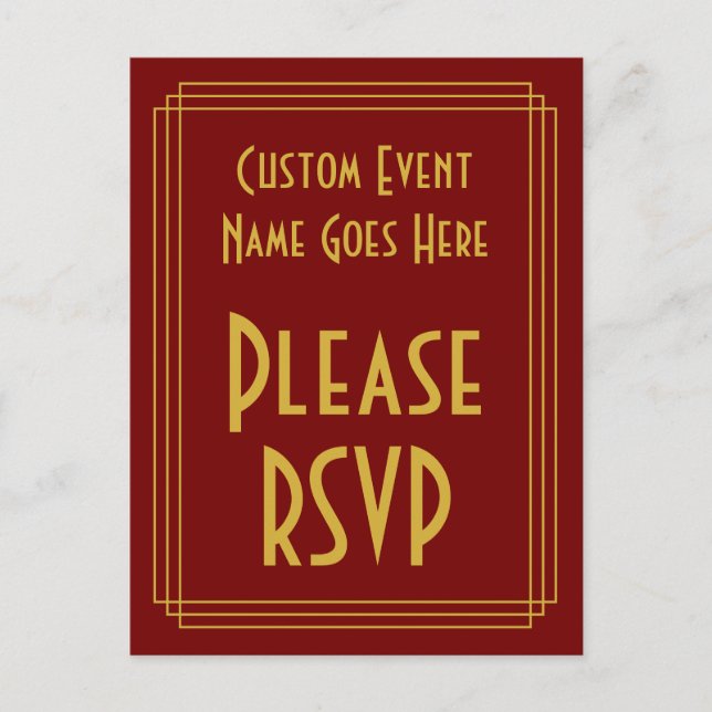 1920er Jahre Inspiriert Stil "Bitte UAWG" Postkart Postkarte (Vorderseite)