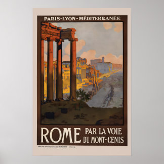 1920er Jahre Römisches Forum bei Morgengrauen im V Poster