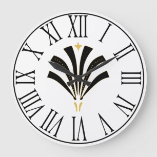 1920er Jahre Vintage Art Deco Palmetto Große Wanduhr