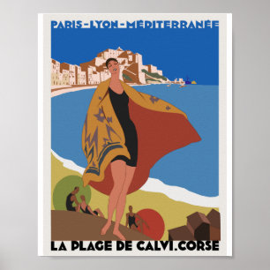 1920er Jahre Vintage Französisches Reiseplakat Par Poster