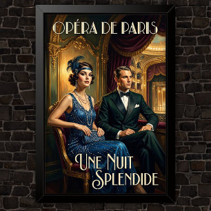 1920er Jahre Vintage-Modewerbung Poster