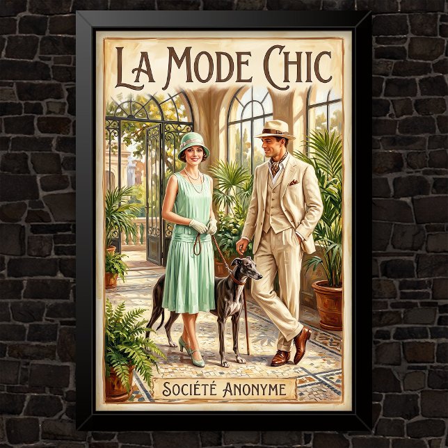 1920er Jahre Vintage Modewerbung Poster (Von Creator hochgeladen)