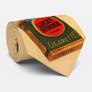 1920er Lucky Strikes Werbedruck Krawatte