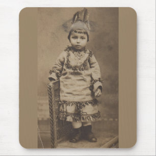 1920er RPPC ein wenig Indianer Mousepad