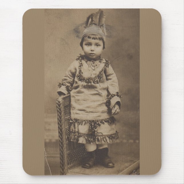 1920er RPPC ein wenig Indianer Mousepad (Vorne)