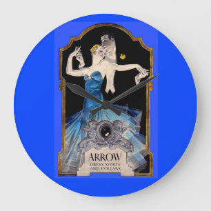 1920s Leyendecker Arrow shirt ad no. 1 Große Wanduhr