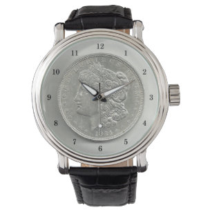 1921 Morgan Silver Dollar Wrist Watch Armbanduhr
