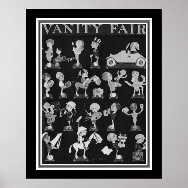 1921 Vanity Fair "Interests" Poster (Vorne)