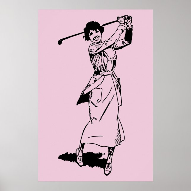 1921 Vintager Golfer Poster (Vorne)