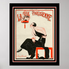 1922 Art Deco La Vie Parisienne Poster