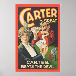 1922 Carter Beats the Devil Vintage Style Magie Poster
