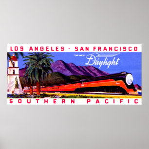 1922 Eisenbahn-Tageszug Poster