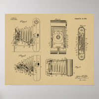 1922 Faltkamera Patent Art Zeichnend Druck