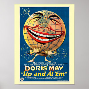 1922 Film Up and at 'Em Poster